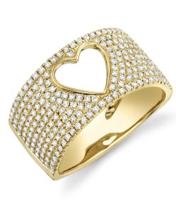 Love Pave Yellow Ring