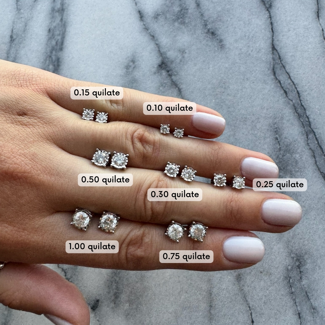 comparacion miracle studs quilate