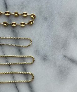 Cadenas Oro Amarillo Unisex