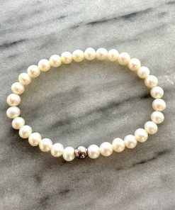 Pearl & silver Bracelet Kids