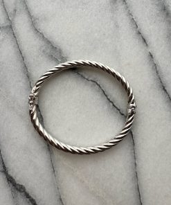 Silver Rope Bangle
